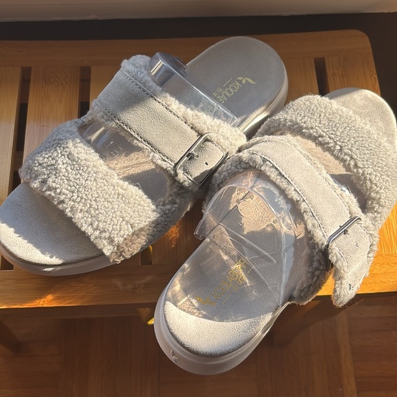 New in box. Koolaburra by UGG Womens Pasea Slide Sandal Slippers Grey NWOT - Picture 3 of 3